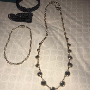 2 bracelets 3 necklaces